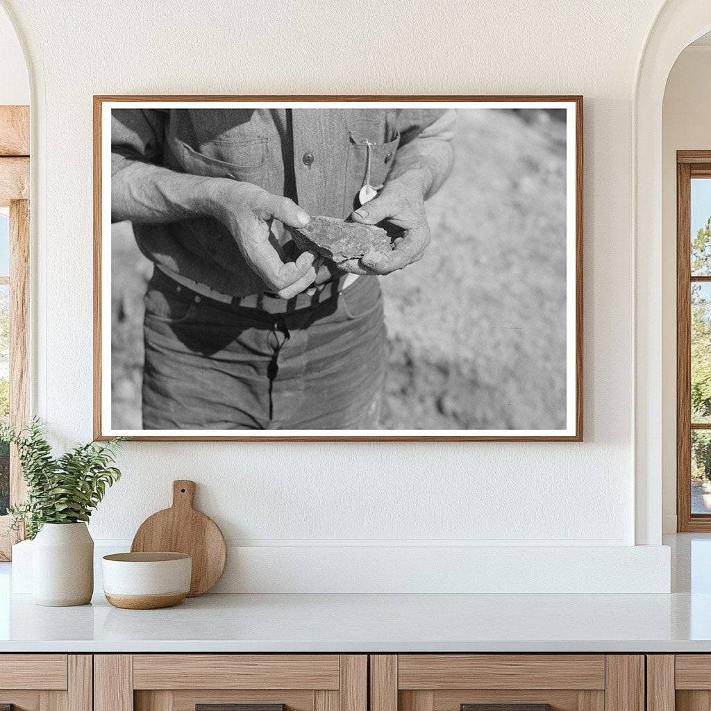 Prospector with Ore in Pinos Altos New Mexico 1940