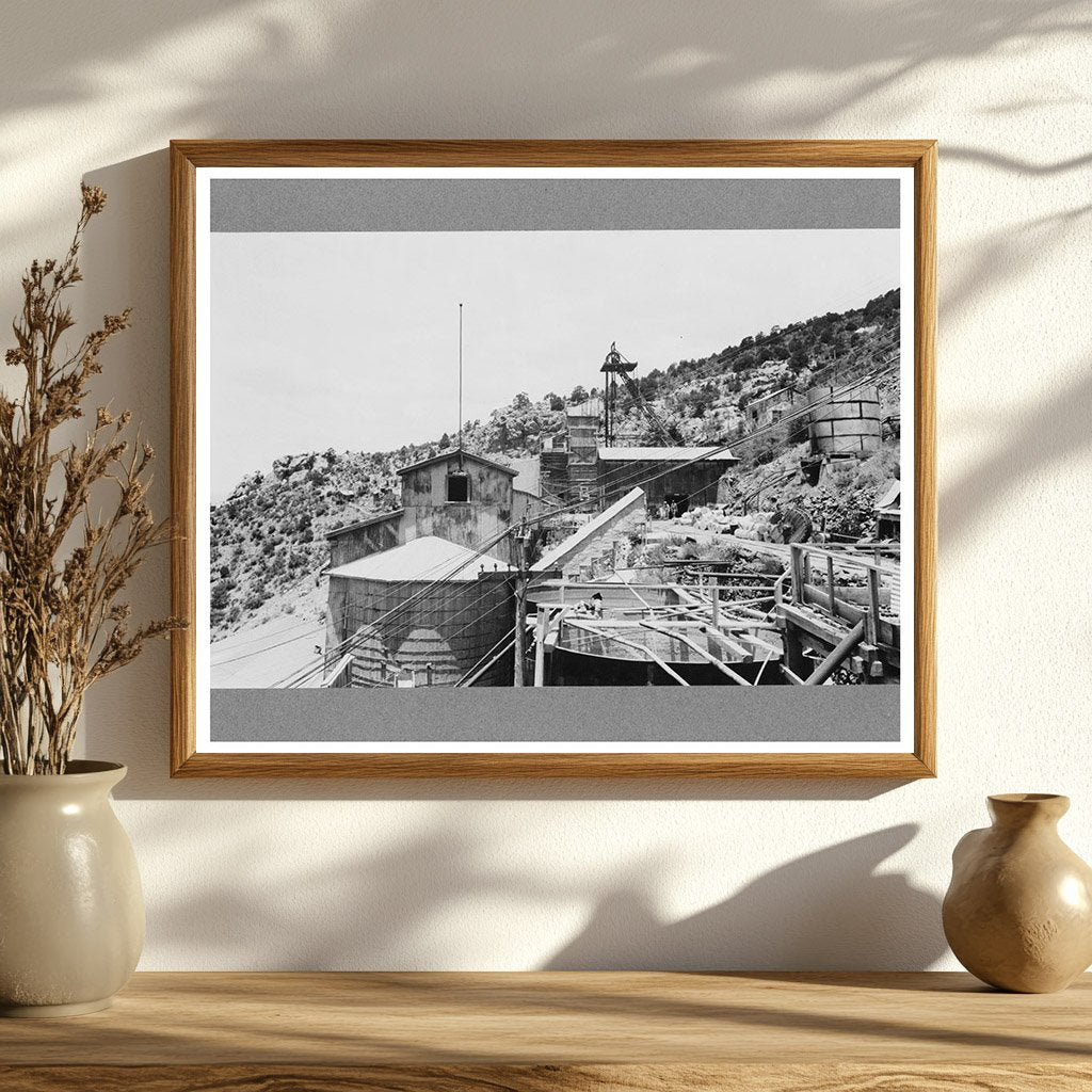 Gold Mine in Mogollon New Mexico June 1940 Vintage Photo