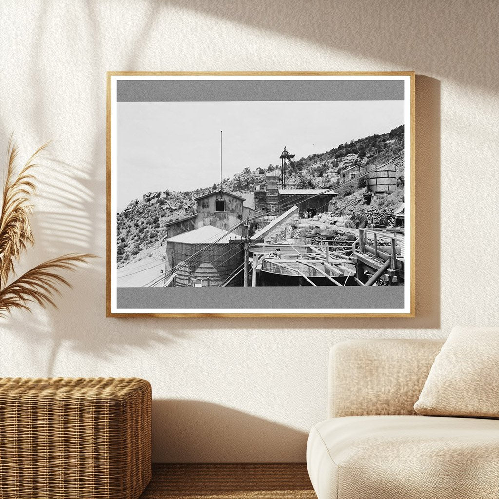 Gold Mine in Mogollon New Mexico June 1940 Vintage Photo