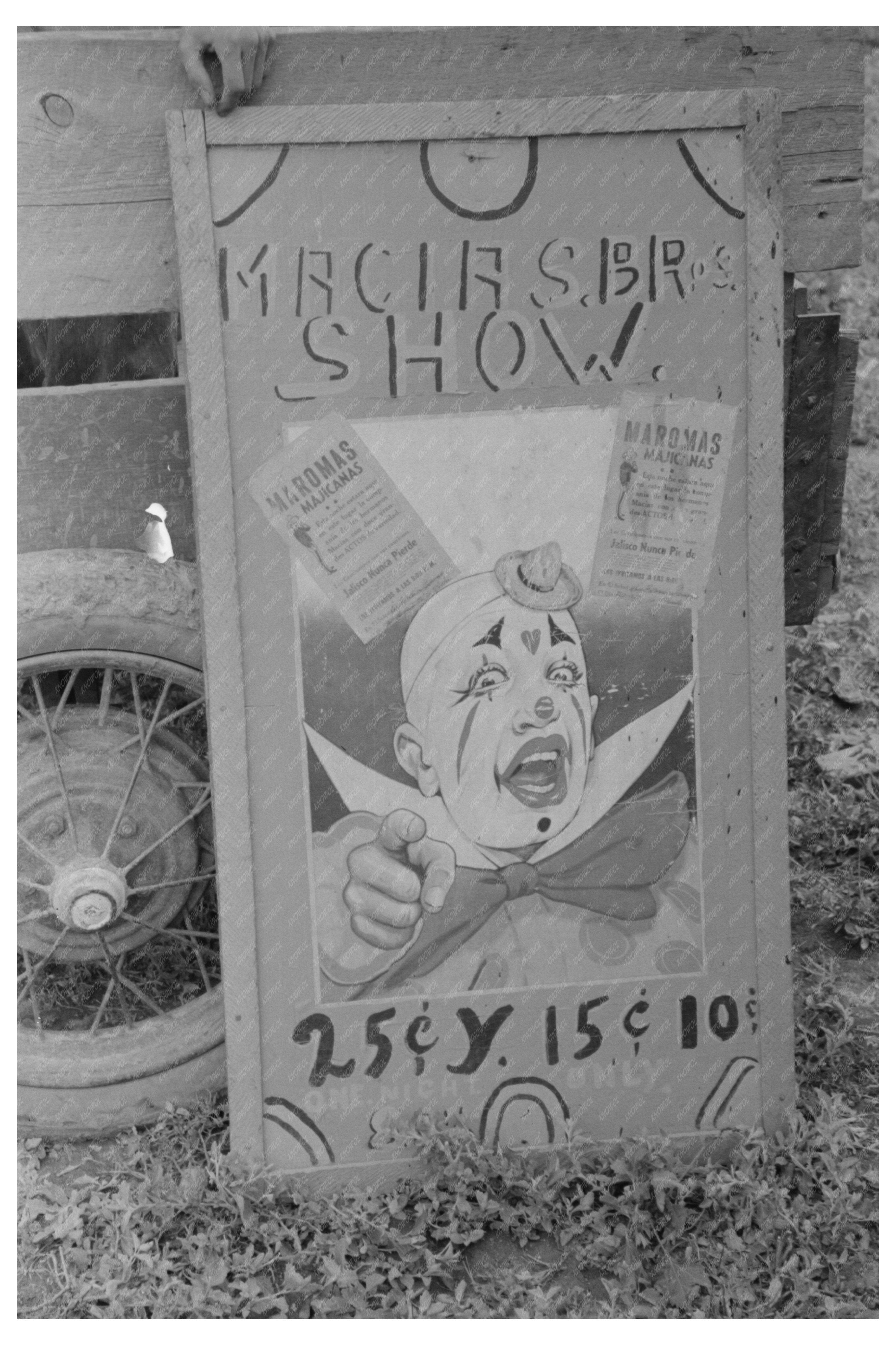 Spanish-American Show Poster Penasco New Mexico 1940