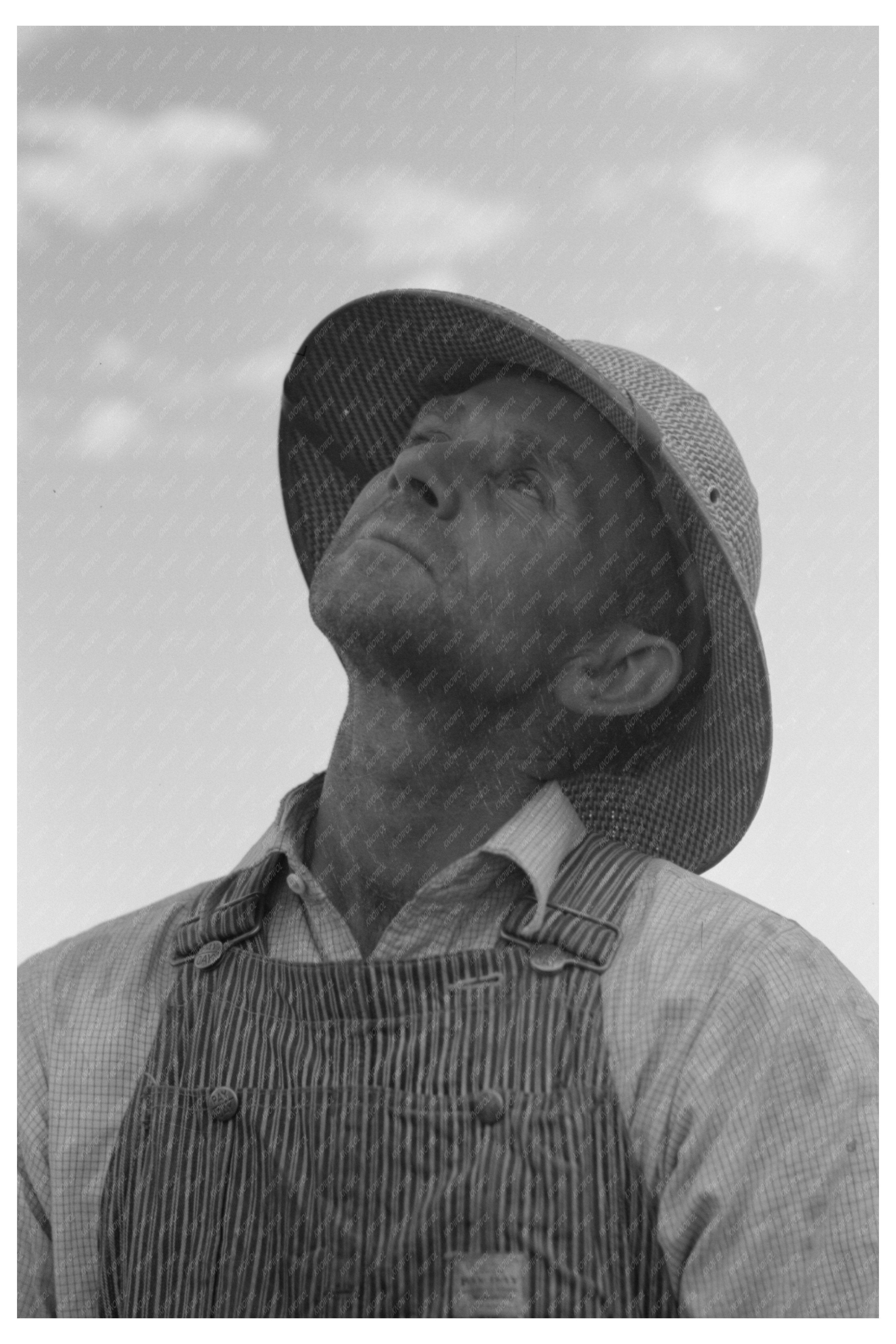 Mormon Farmer Working on Drill Oneida County Idaho 1940