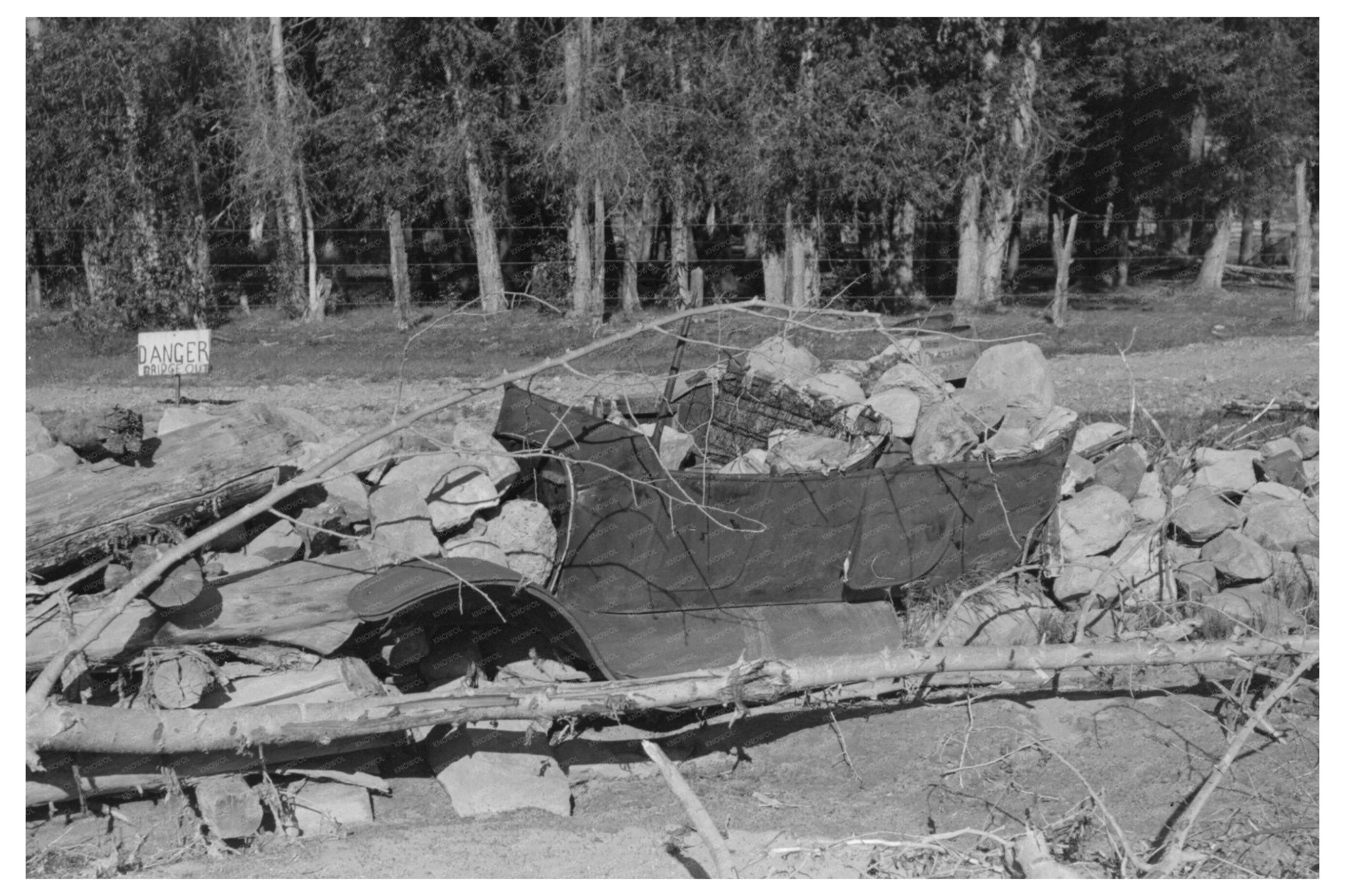 Vintage 1940 Stream Bank Protection Structure in Colorado