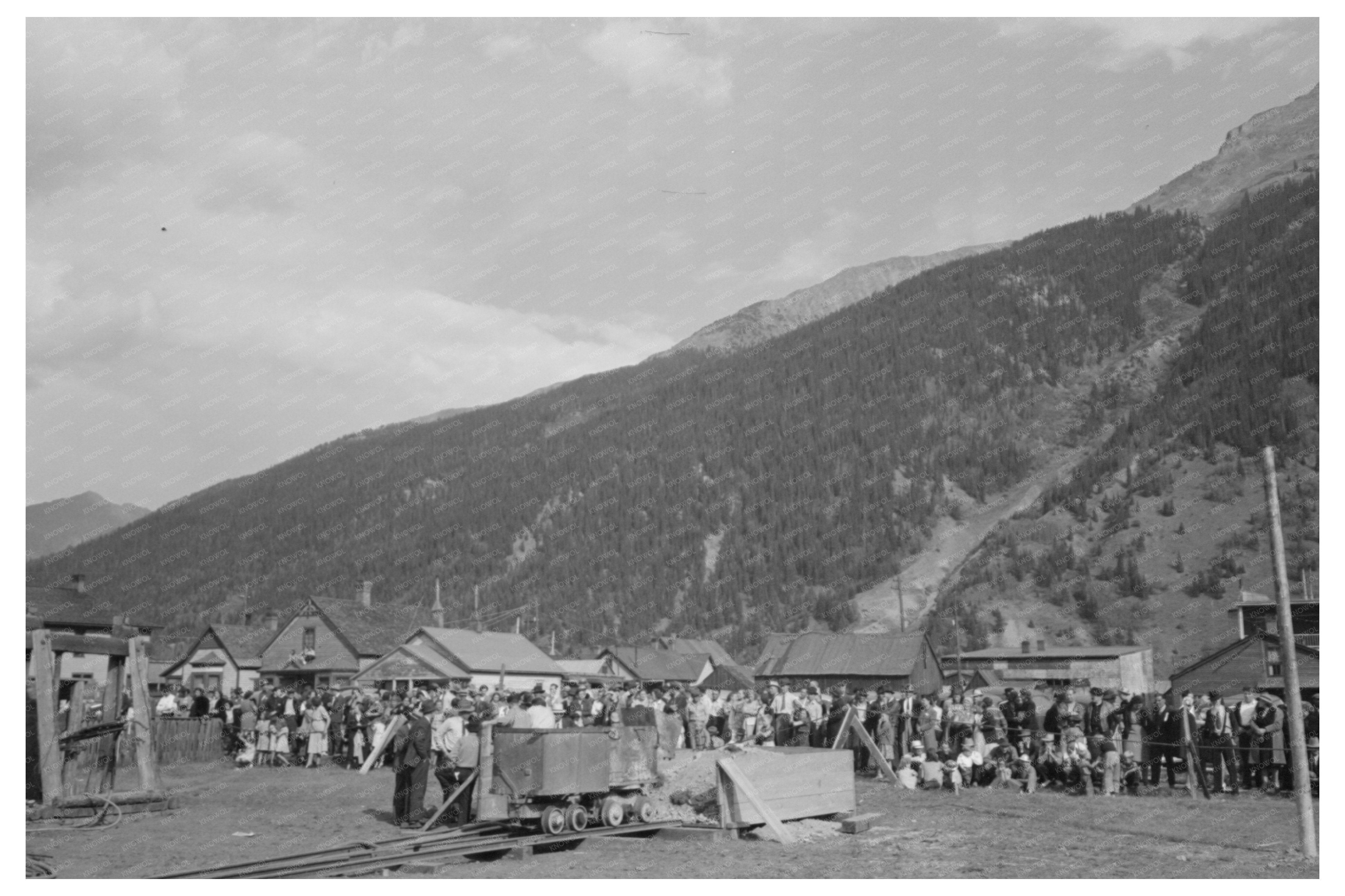 Miners Contest Spectators Labor Day Silverton 1940
