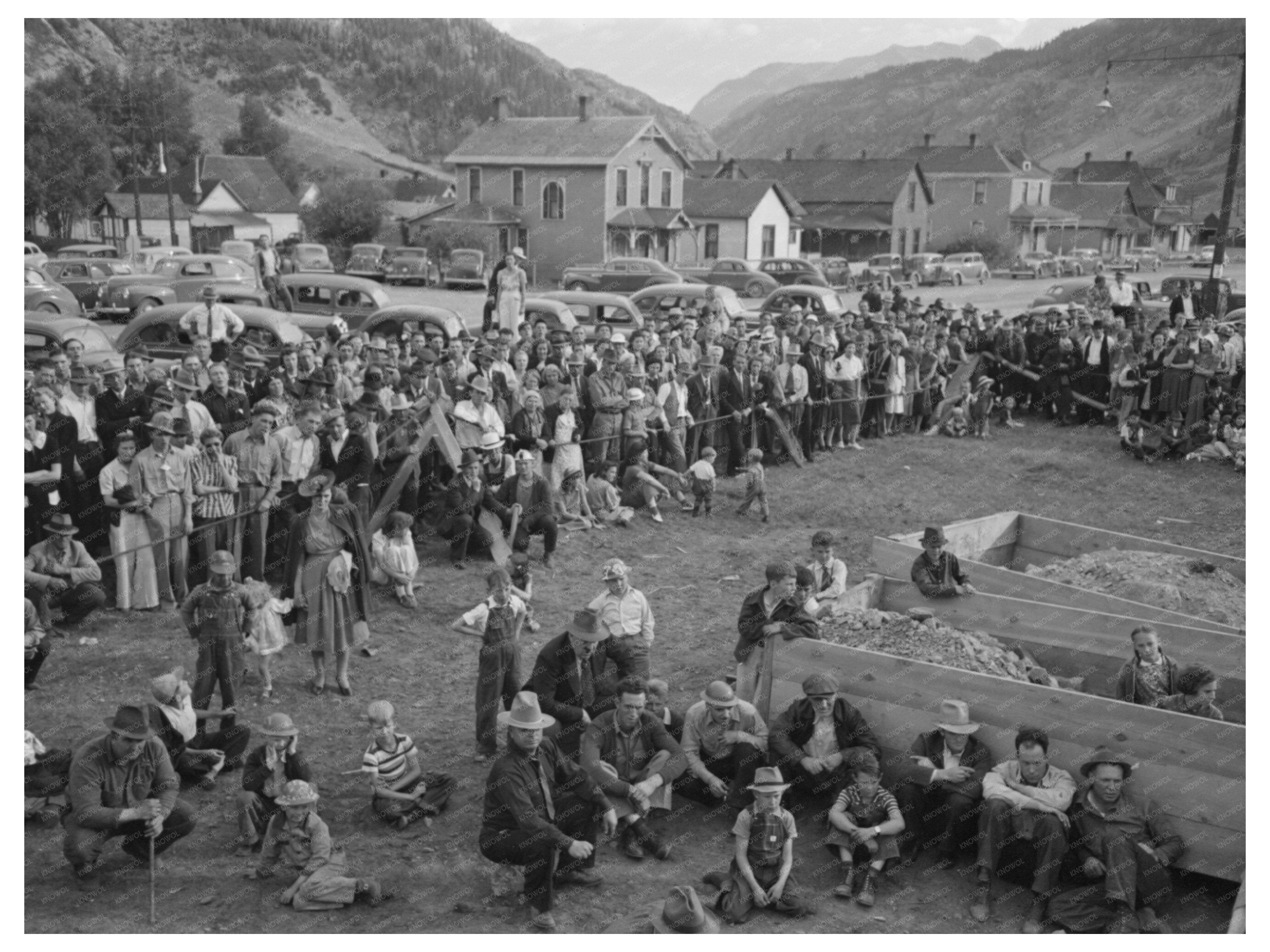 Miners Contest at Labor Day Celebration Silverton 1940