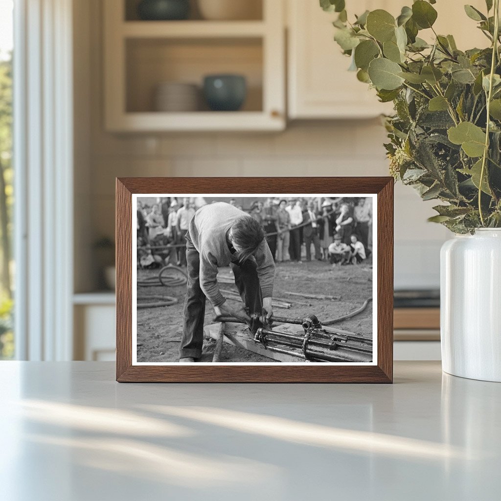 Judges Inspect Drill at Silverton Labor Day Celebration 1940