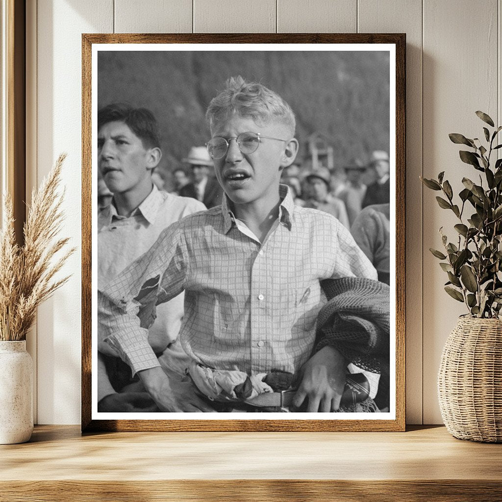 Boy Watching Miners Contest Silverton Colorado 1940