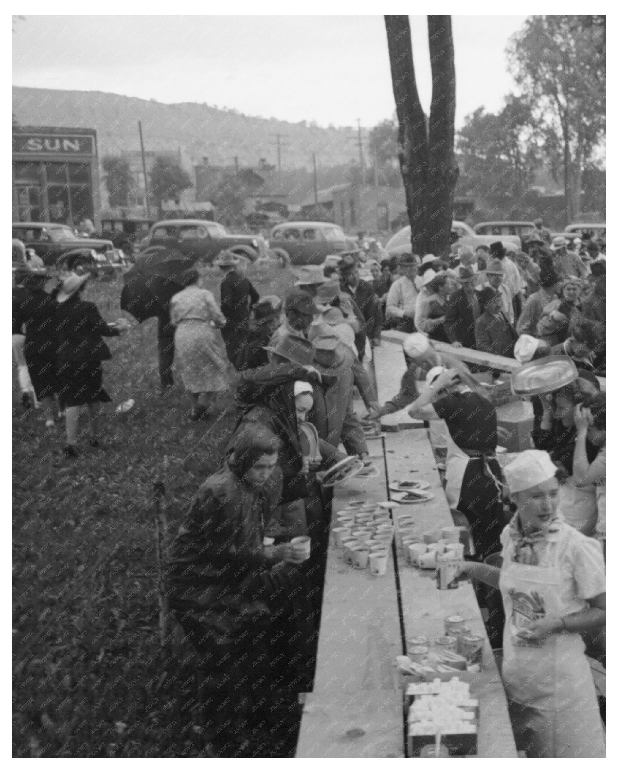 1944 Ridgway Colorado Labor Day Community Barbecue Event