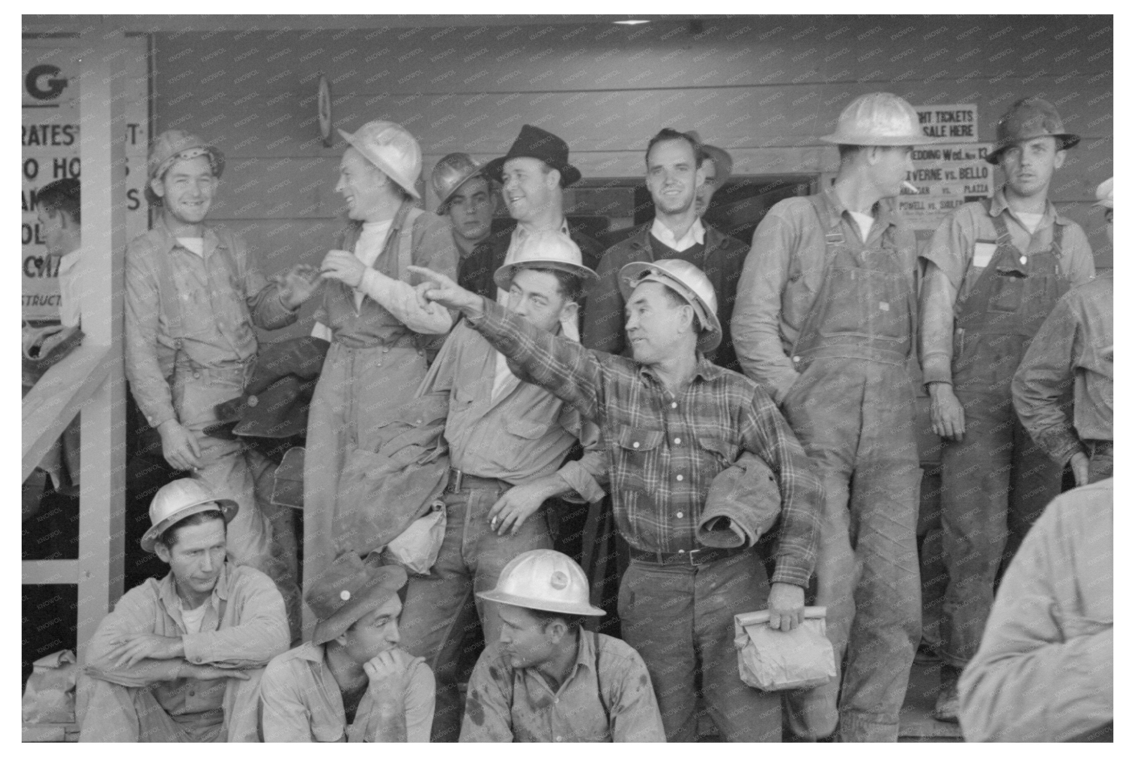 Shasta Dam Commissary Construction Workers December 1940