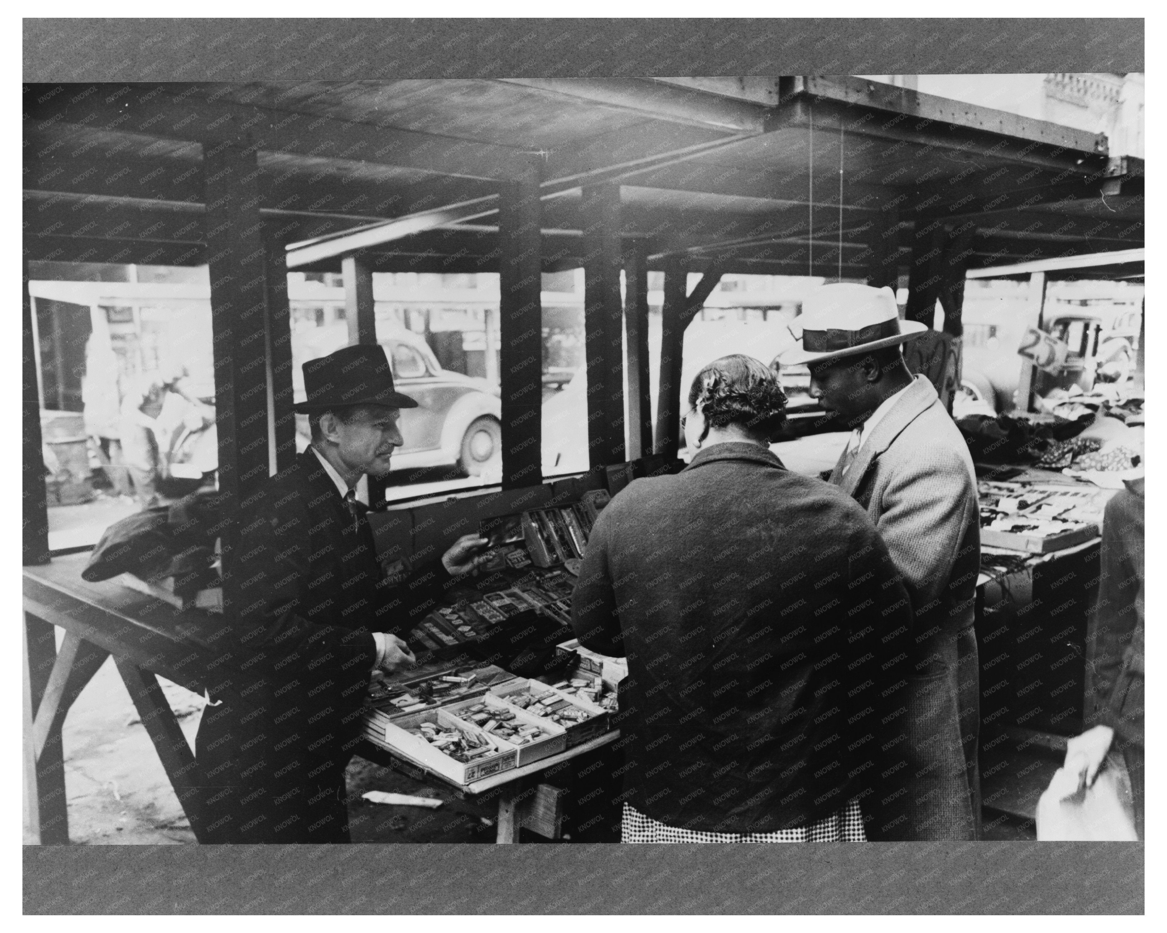 Maxwell Street Chicago Shop Scene April 1941