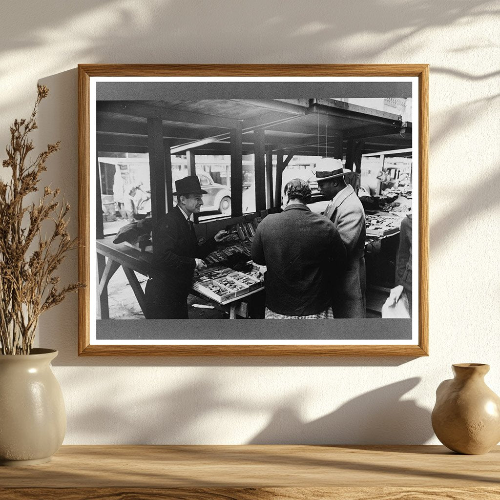 Maxwell Street Chicago Shop Scene April 1941