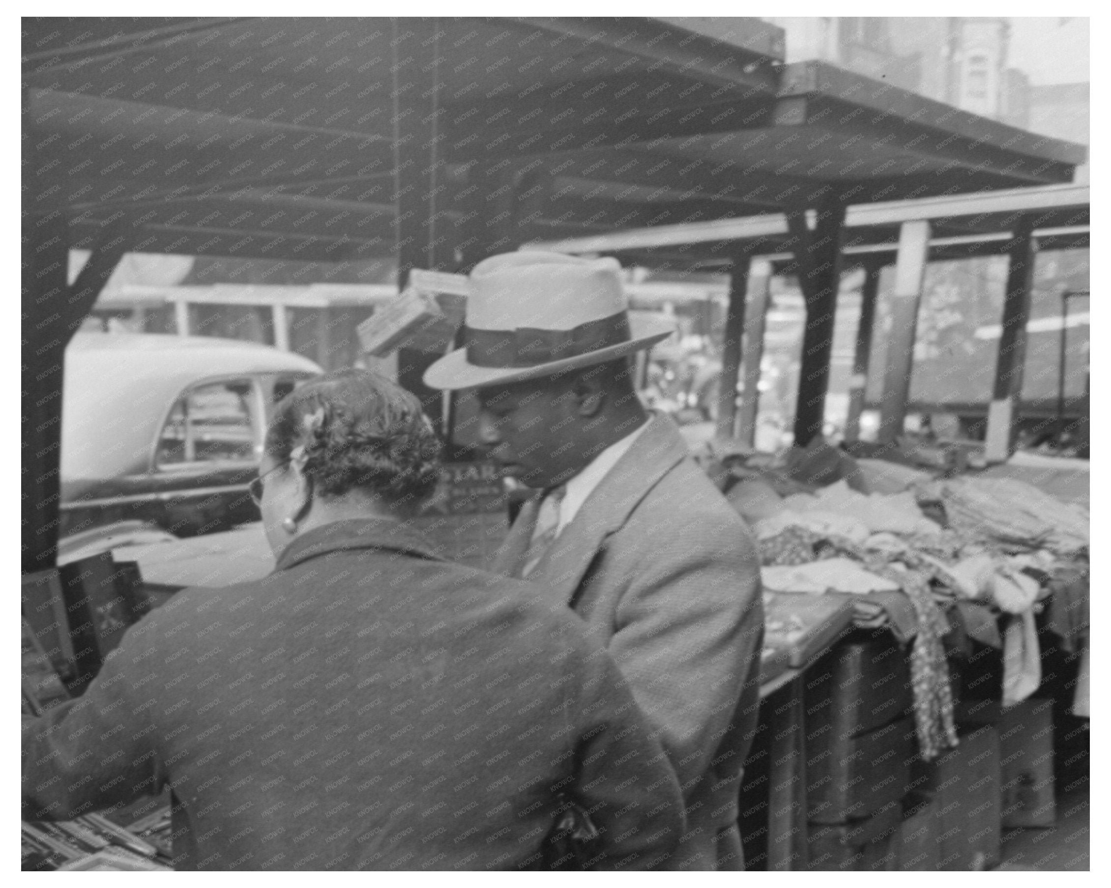 Maxwell Street Chicago Street Scene April 1941
