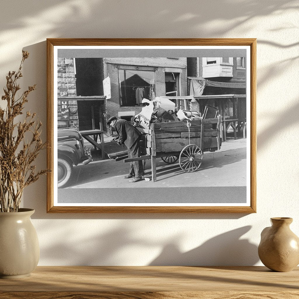 Vintage Junk Cart South Side Chicago April 1941