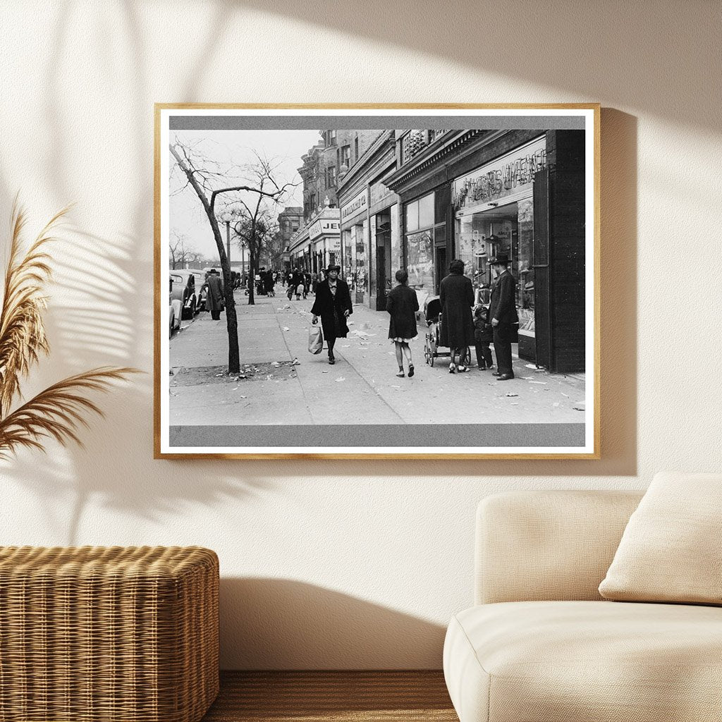 Chicago African American Community Street Scene April 1941