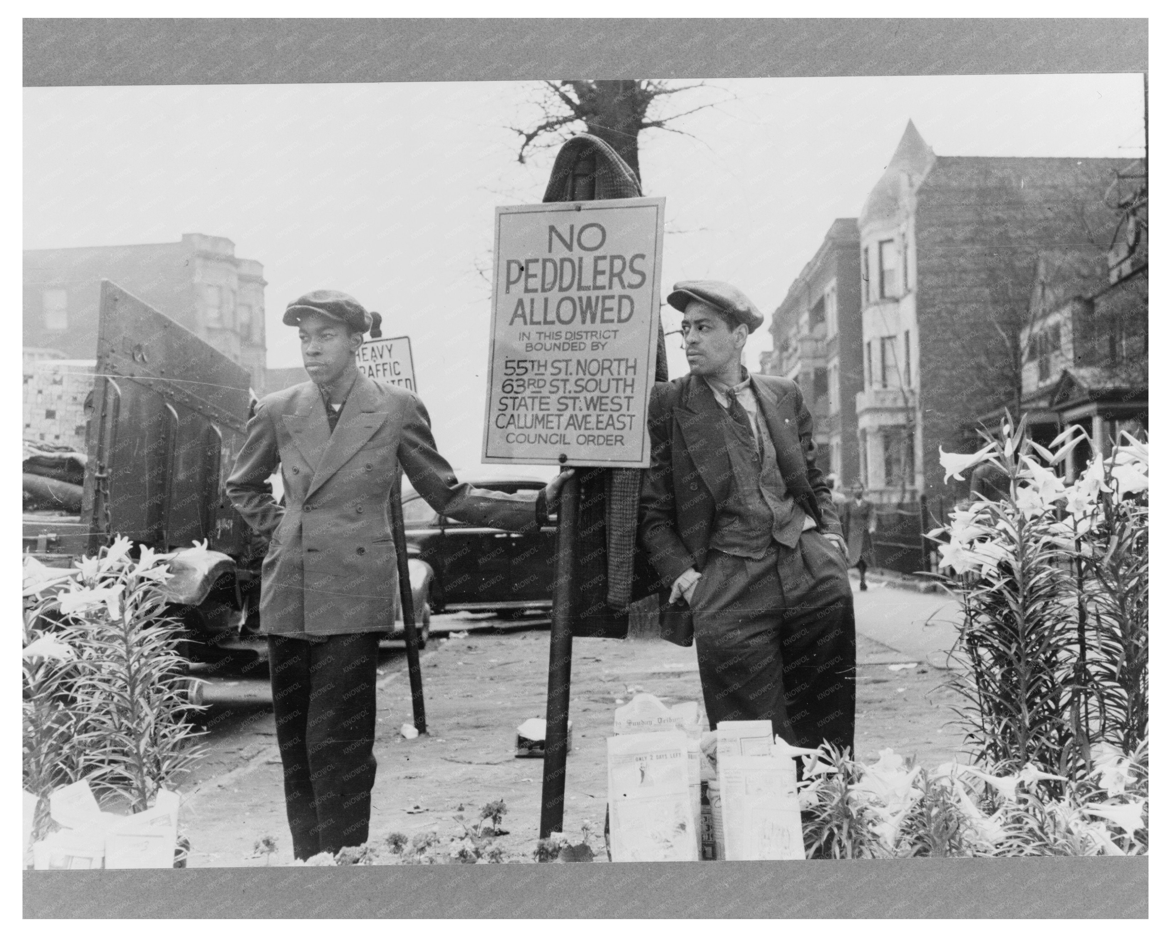 Easter Morning Peddlers on Garfield Boulevard 1941