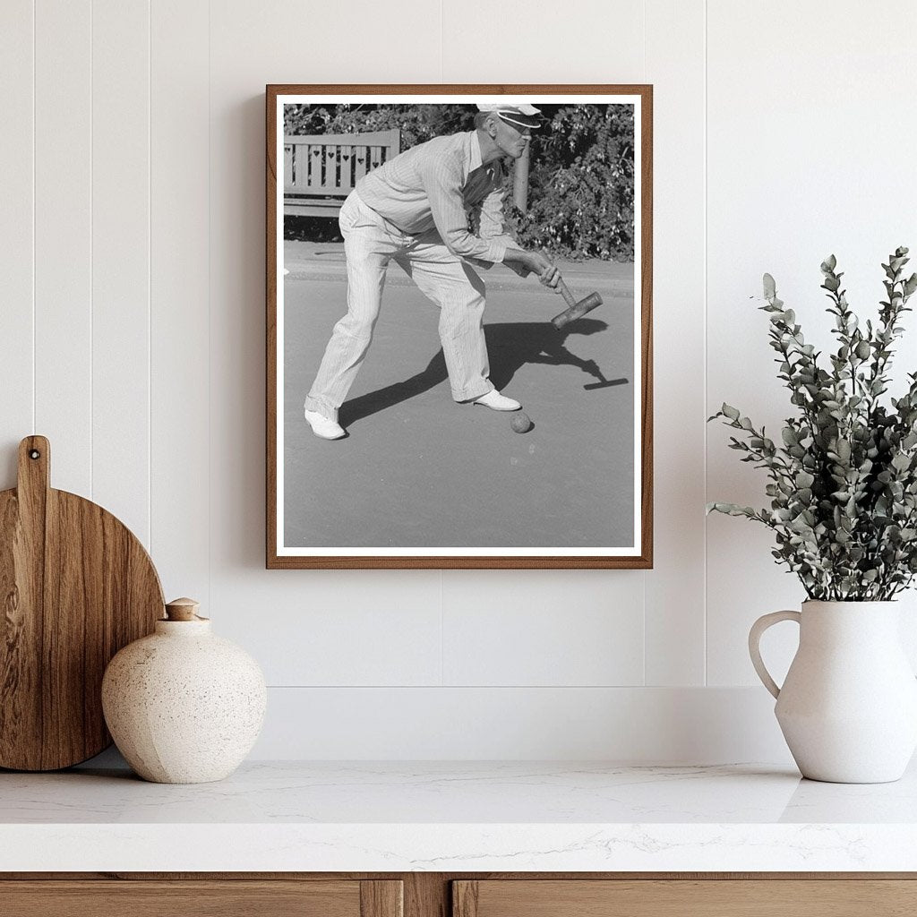 Roque Player in San Diego California June 1941