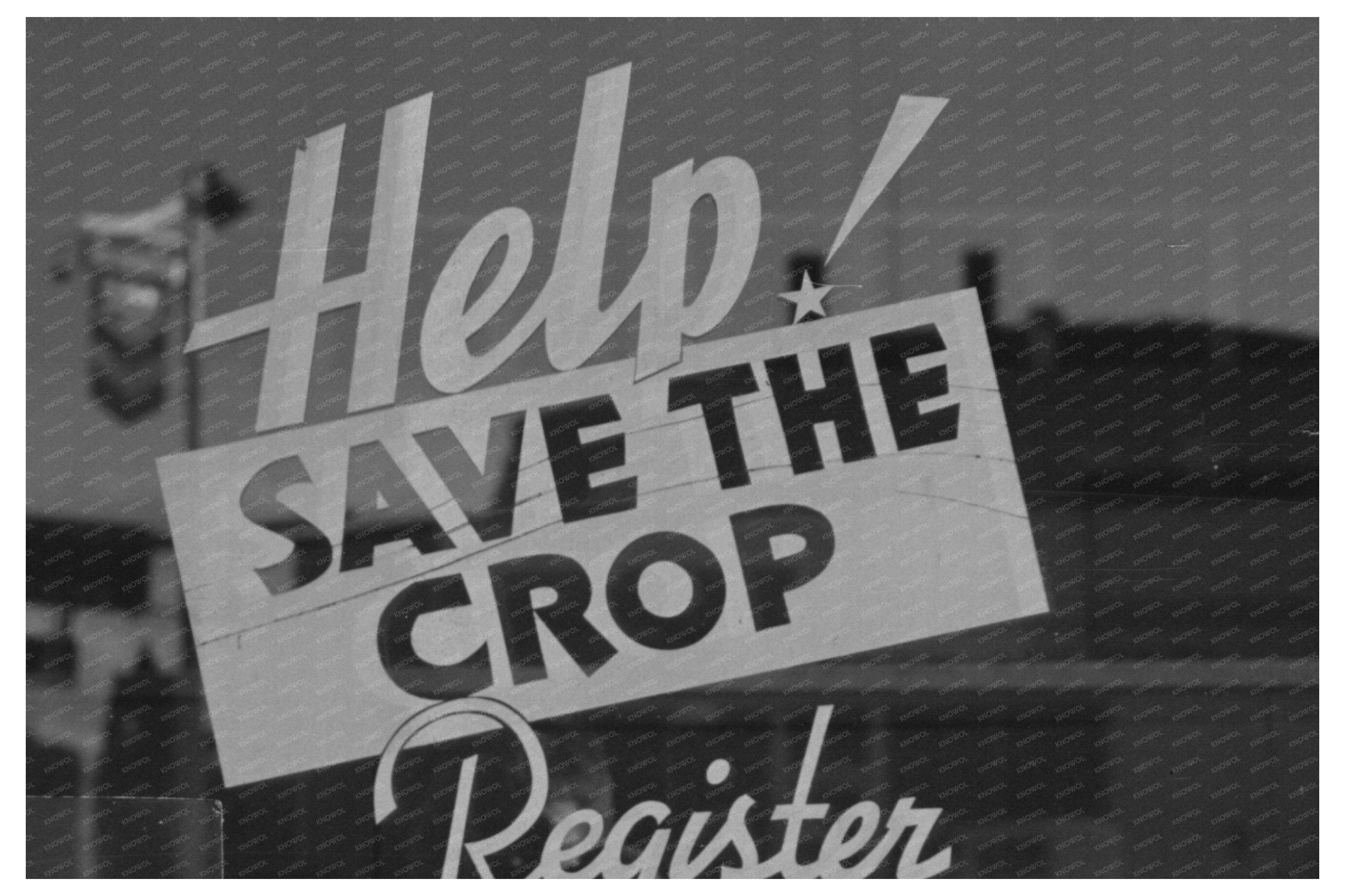 Yakima Washington Hops Store Window Sign September 1941