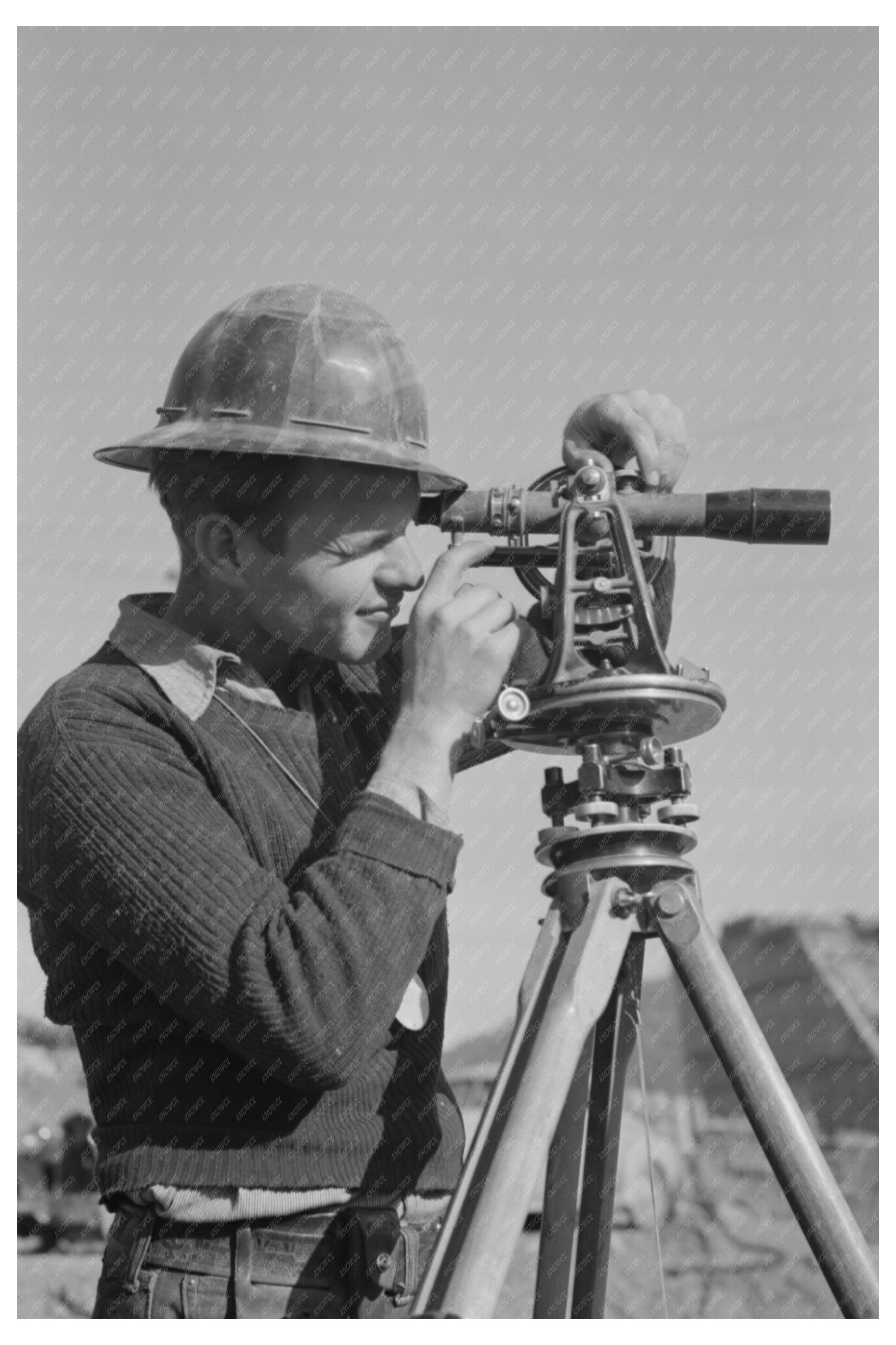 Shasta Dam Construction Crew December 1941 Photo