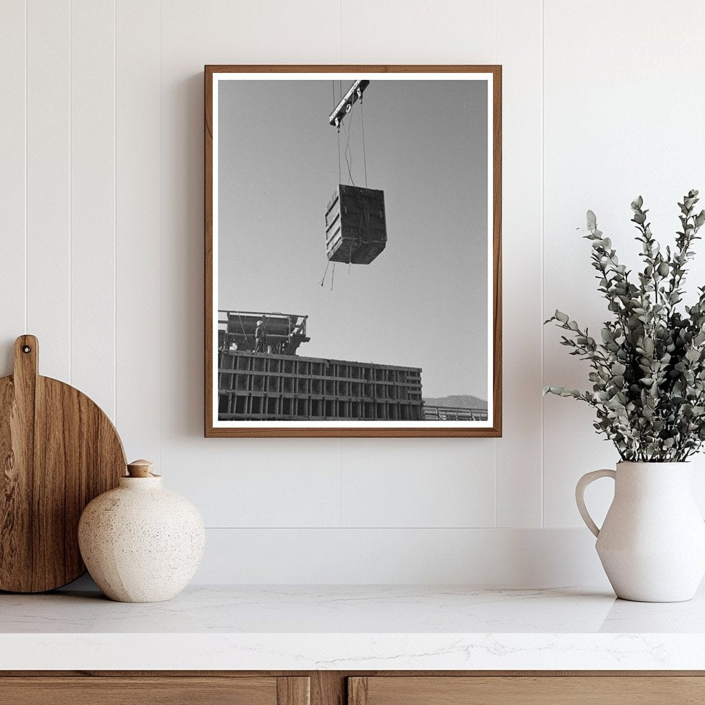 Shasta Dam Construction December 1941 Historical Photo