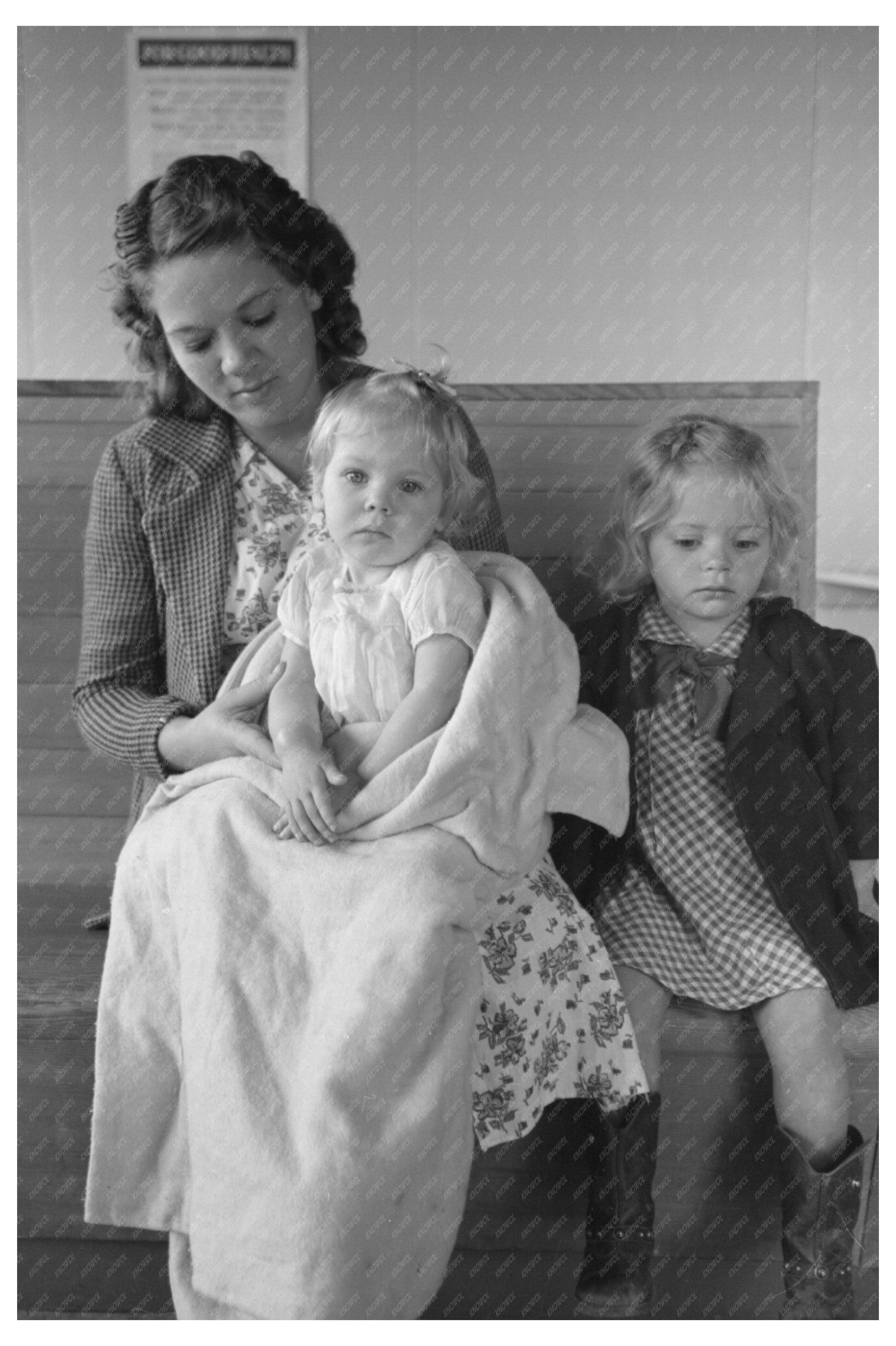 Farm Workers at Clinic Woodville California March 1942