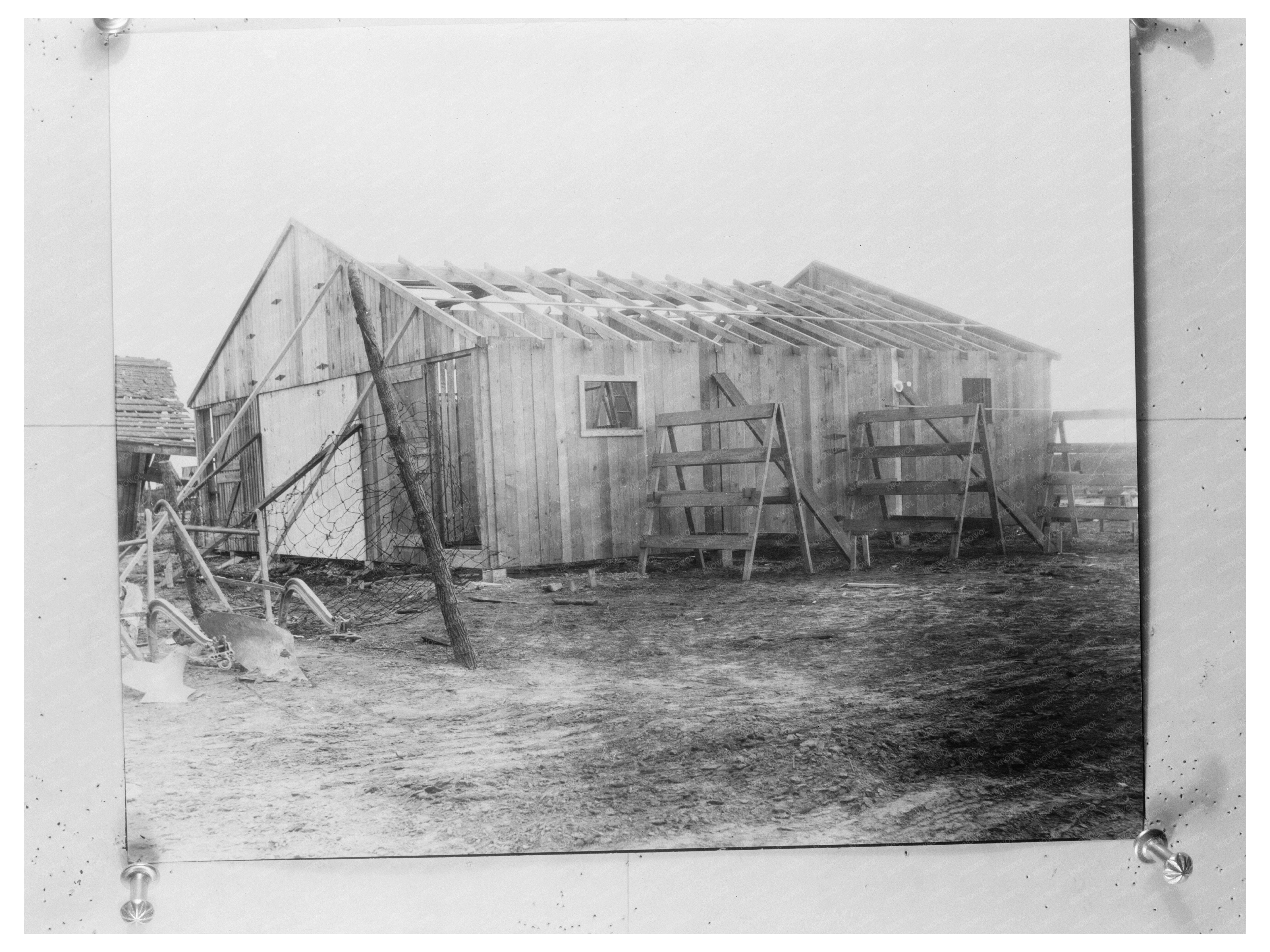 Pre-Cut Barns at La Forge Project Missouri May 1938