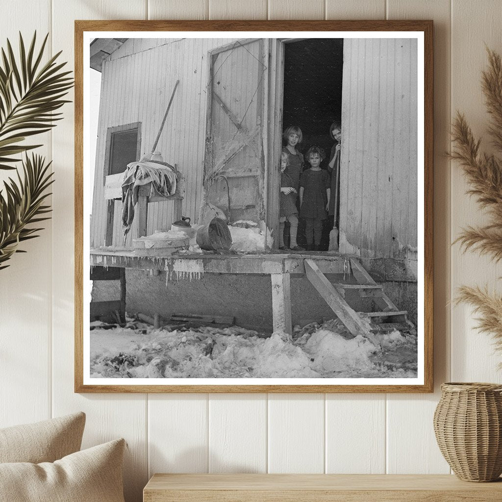 Oscar Gaither Farmhouse Back Porch McLeansboro 1937