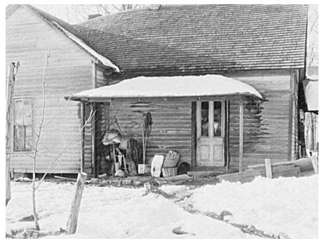 Randall Golsoms Farm Backporch McLeansboro Illinois 1937