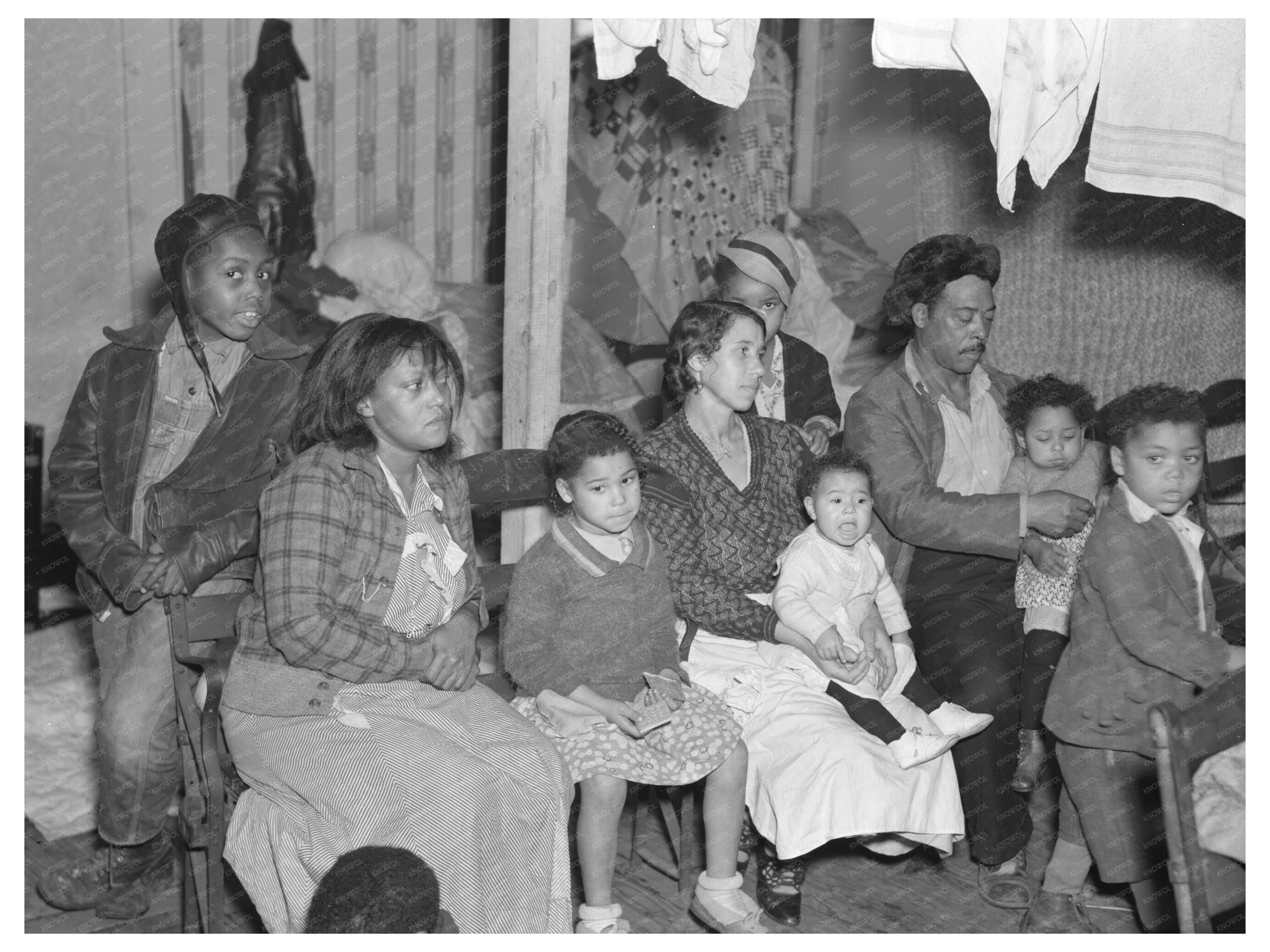 Flood Refugees in Baptist Church Sikeston Missouri 1937