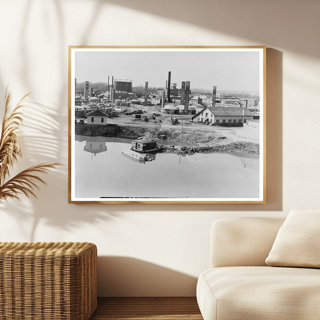 Vintage Tile Factory in Ottawa Illinois March 1937