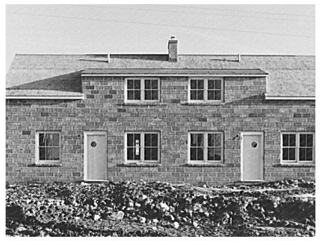 Type F House Under Construction Gogebic County Michigan 1937