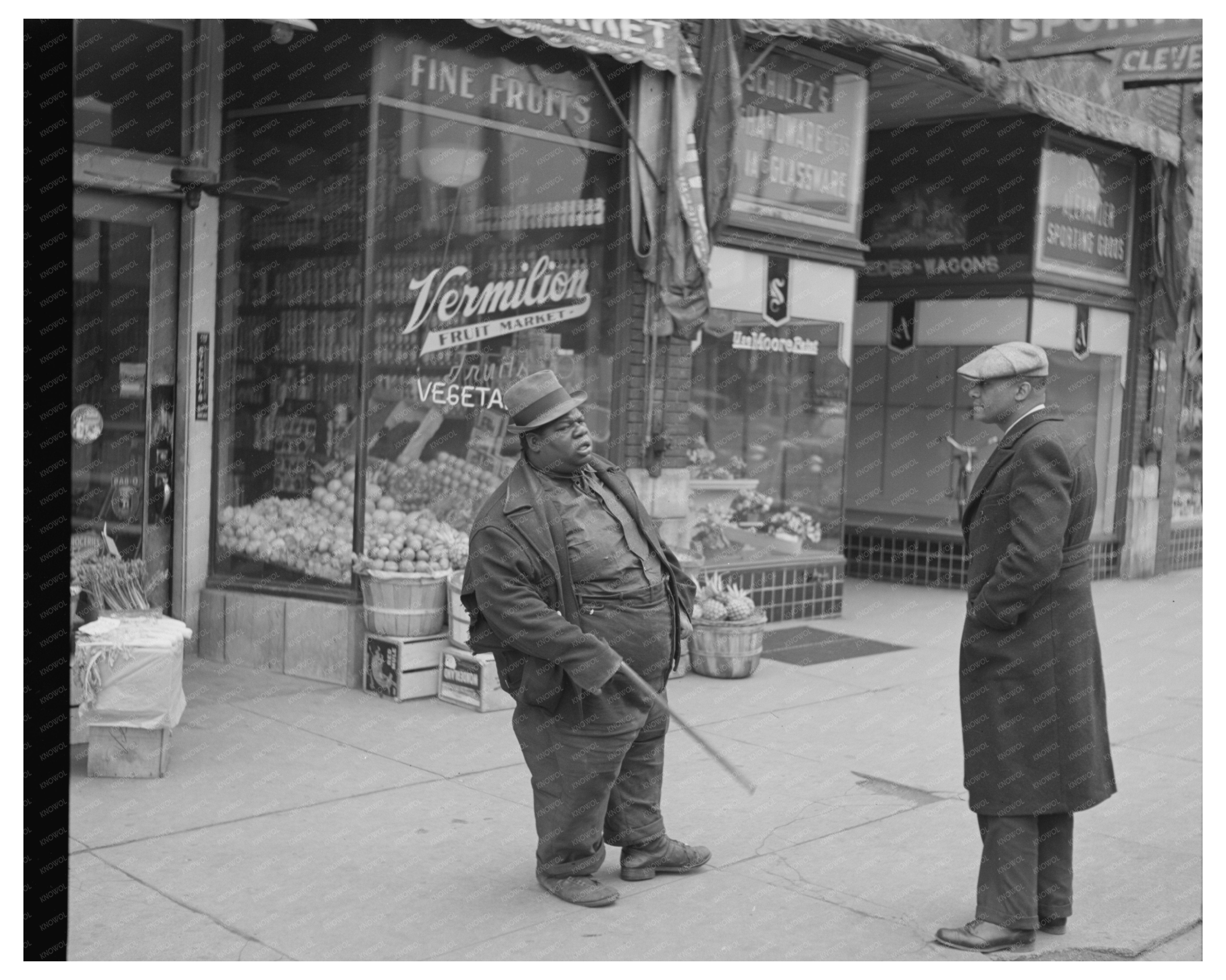 Danville Illinois Street Scene April 1937 Vintage Photo