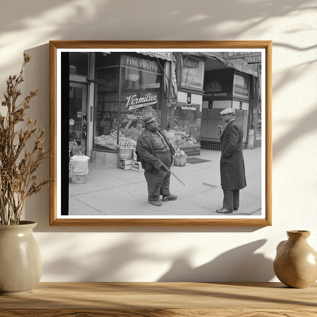 Danville Illinois Street Scene April 1937 Vintage Photo
