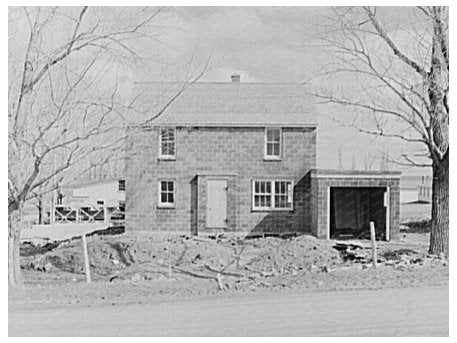 Type A House Under Construction Ironwood Homesteads 1937