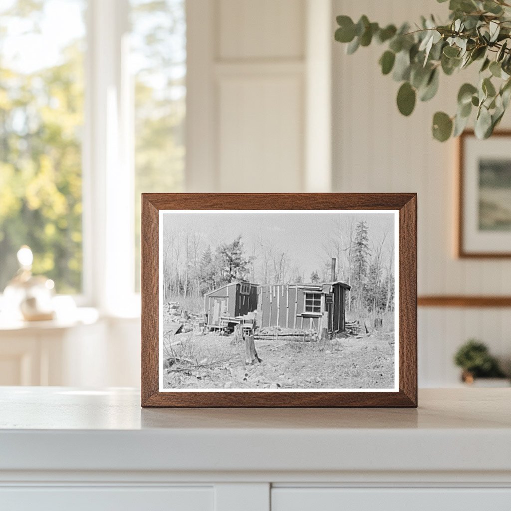 Shack of Lon Allens Parents Iron River Michigan 1937