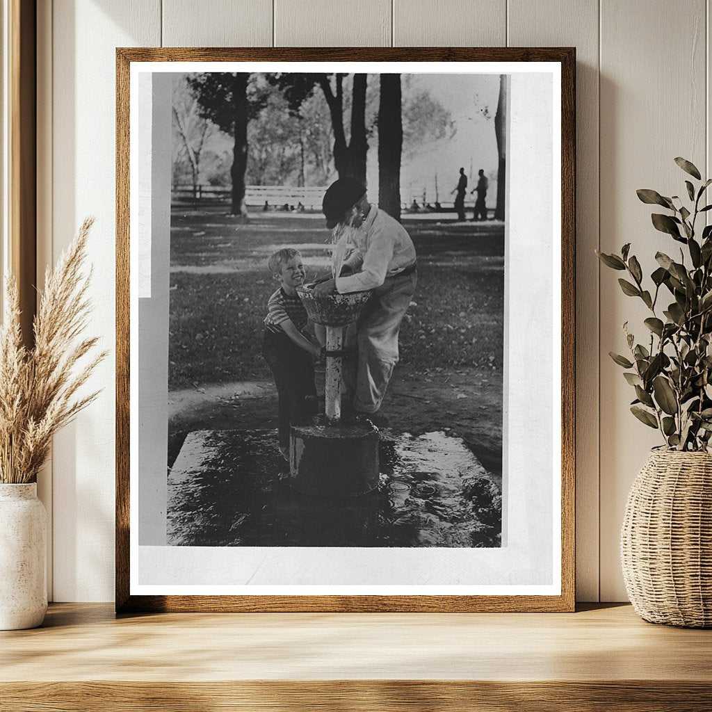 Water Fountain at Picnic Grounds Vale Oregon July 1941