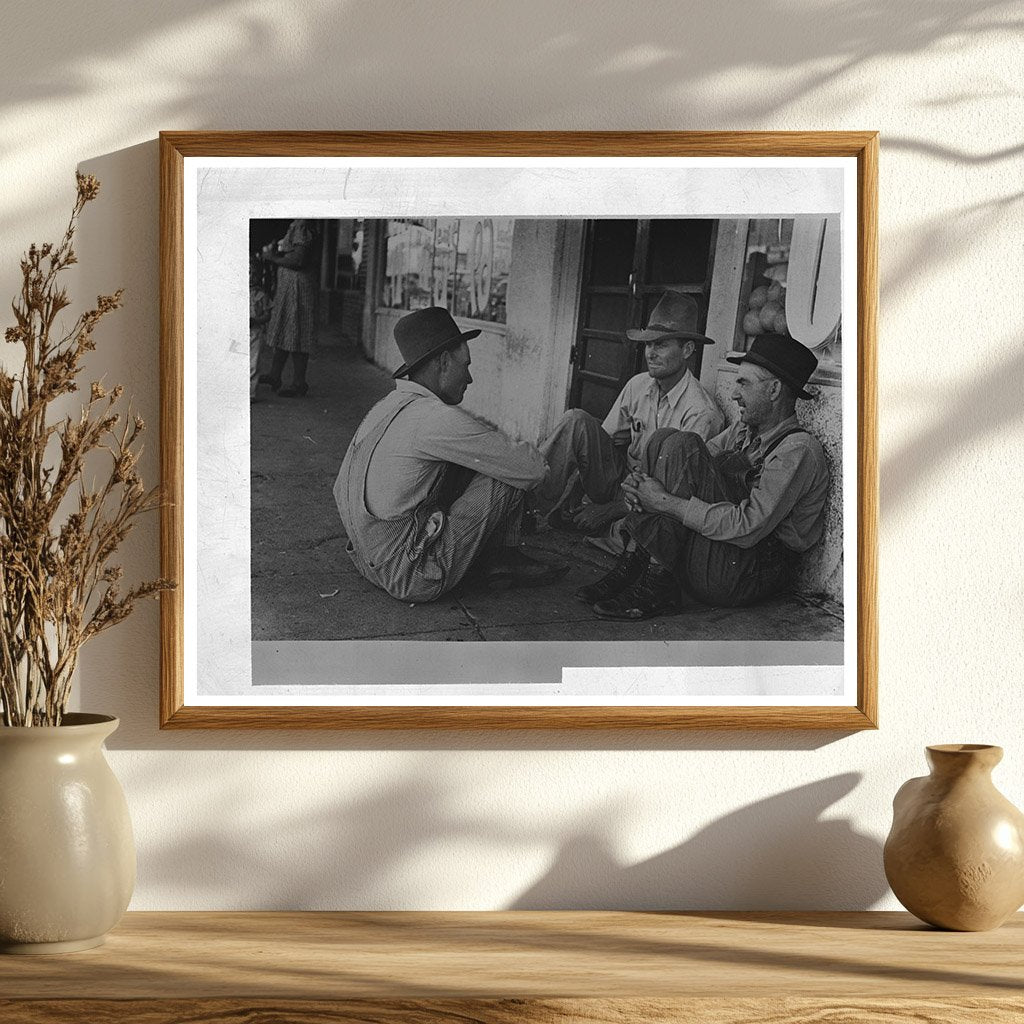 Farmers in Spur Texas May 1939 Vintage Image
