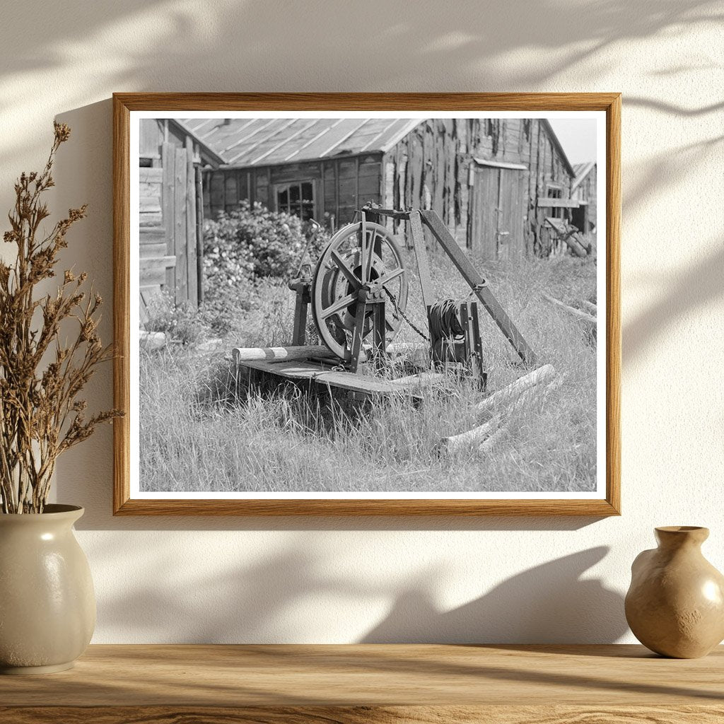 1937 Vintage Log Hoist at Abandoned Lumber Camp Minnesota