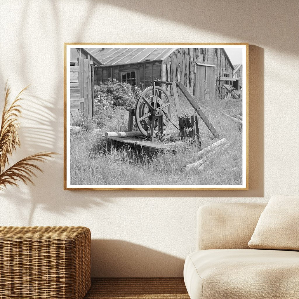 1937 Vintage Log Hoist at Abandoned Lumber Camp Minnesota