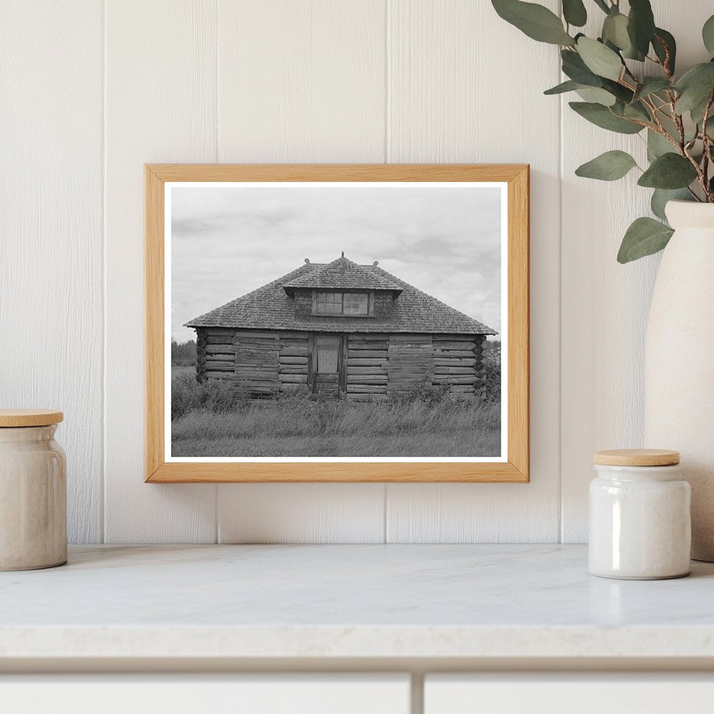 Abandoned Log Cabin Near Gheen Minnesota August 1937