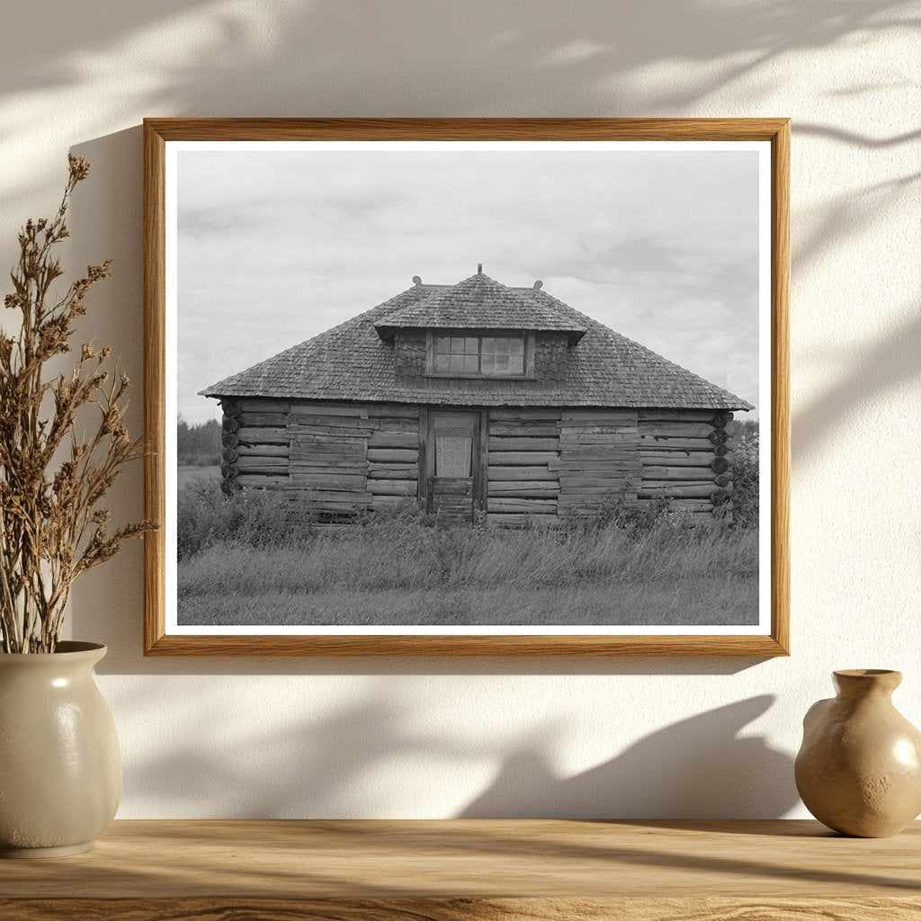 Abandoned Log Cabin Near Gheen Minnesota August 1937