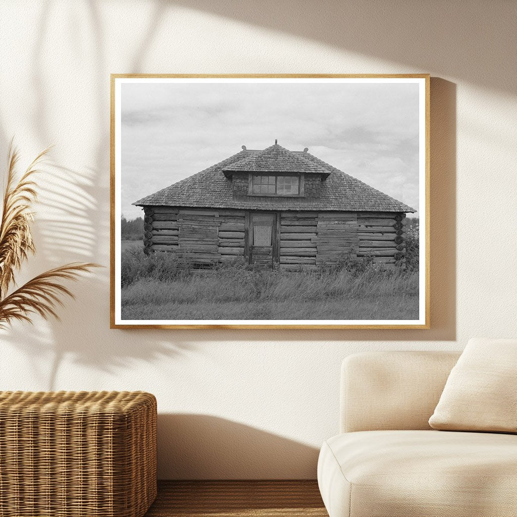 Abandoned Log Cabin Near Gheen Minnesota August 1937