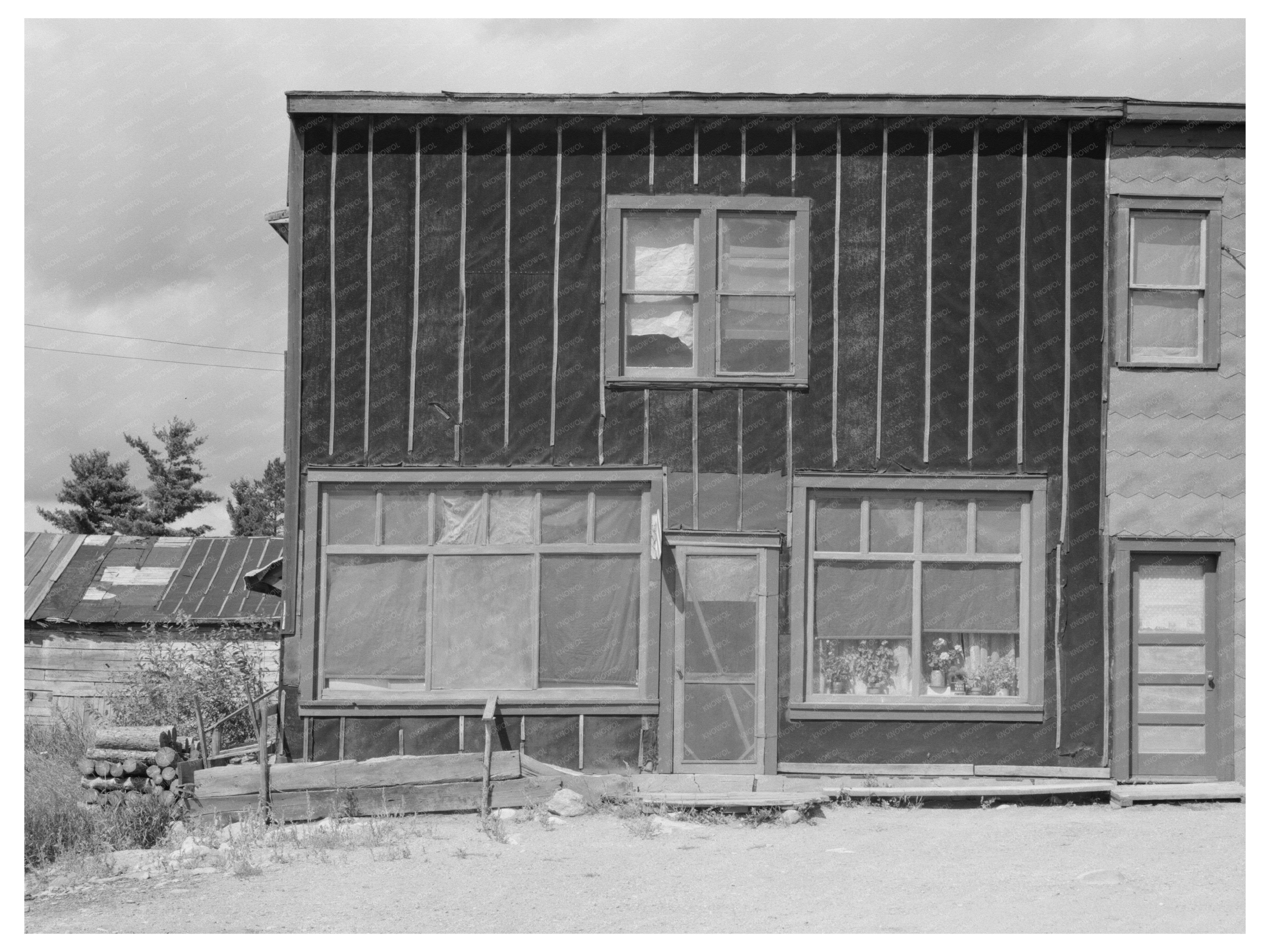 Tarpaper Store Living Quarters Gheen Minnesota 1937