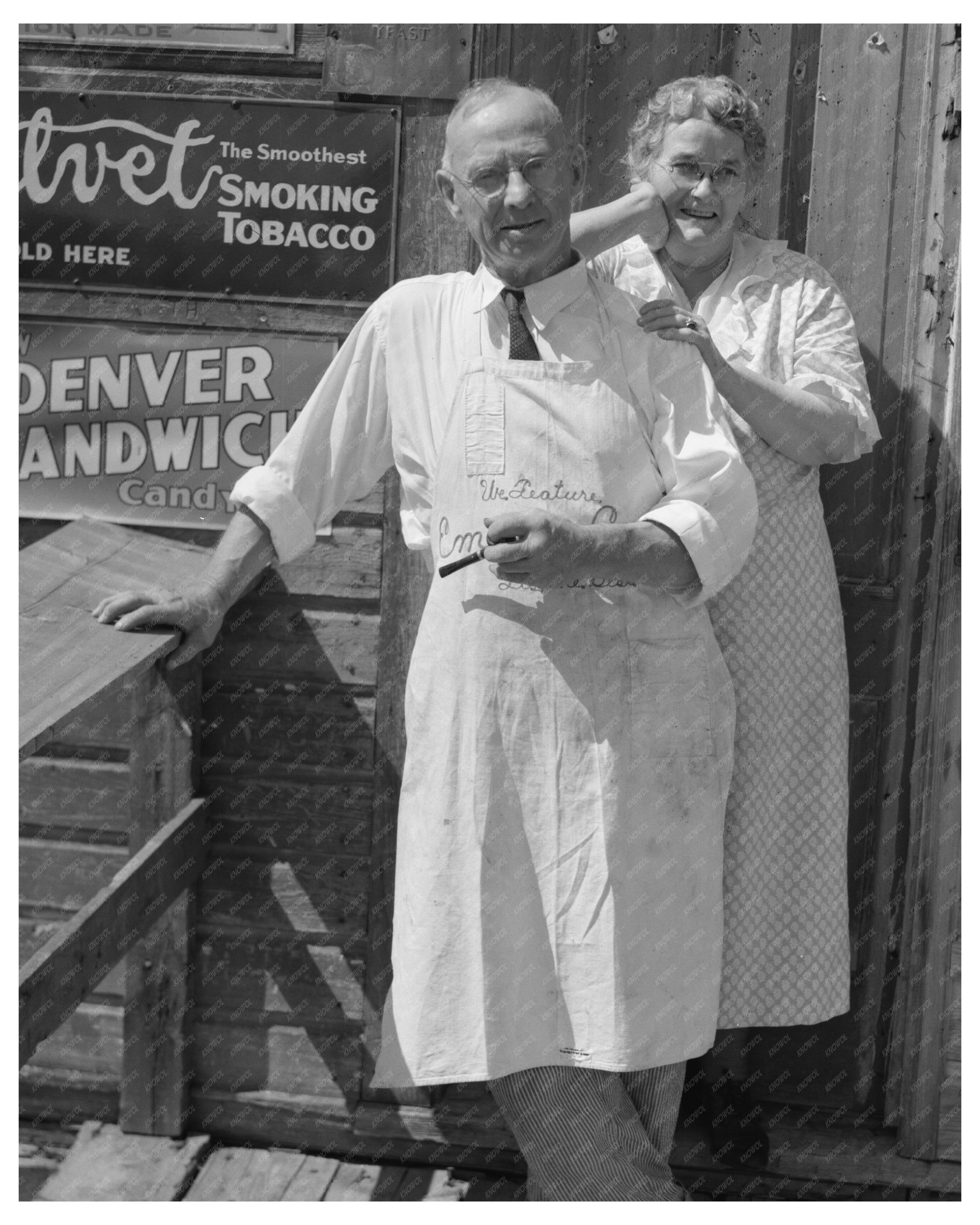 Storekeeper and Wife in Winton Minnesota August 1937