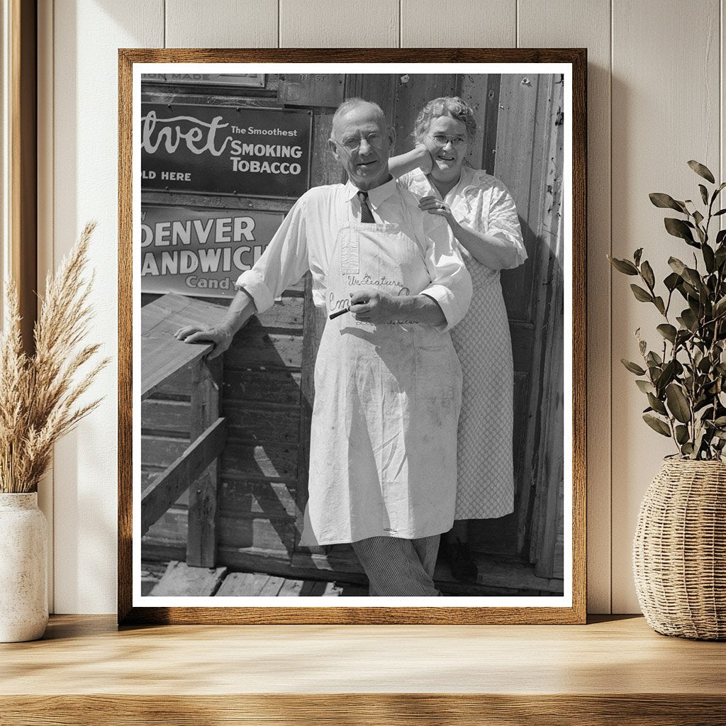 Storekeeper and Wife in Winton Minnesota August 1937