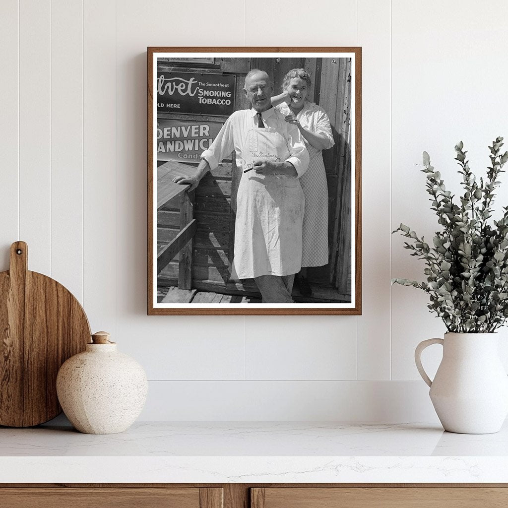 Storekeeper and Wife in Winton Minnesota August 1937