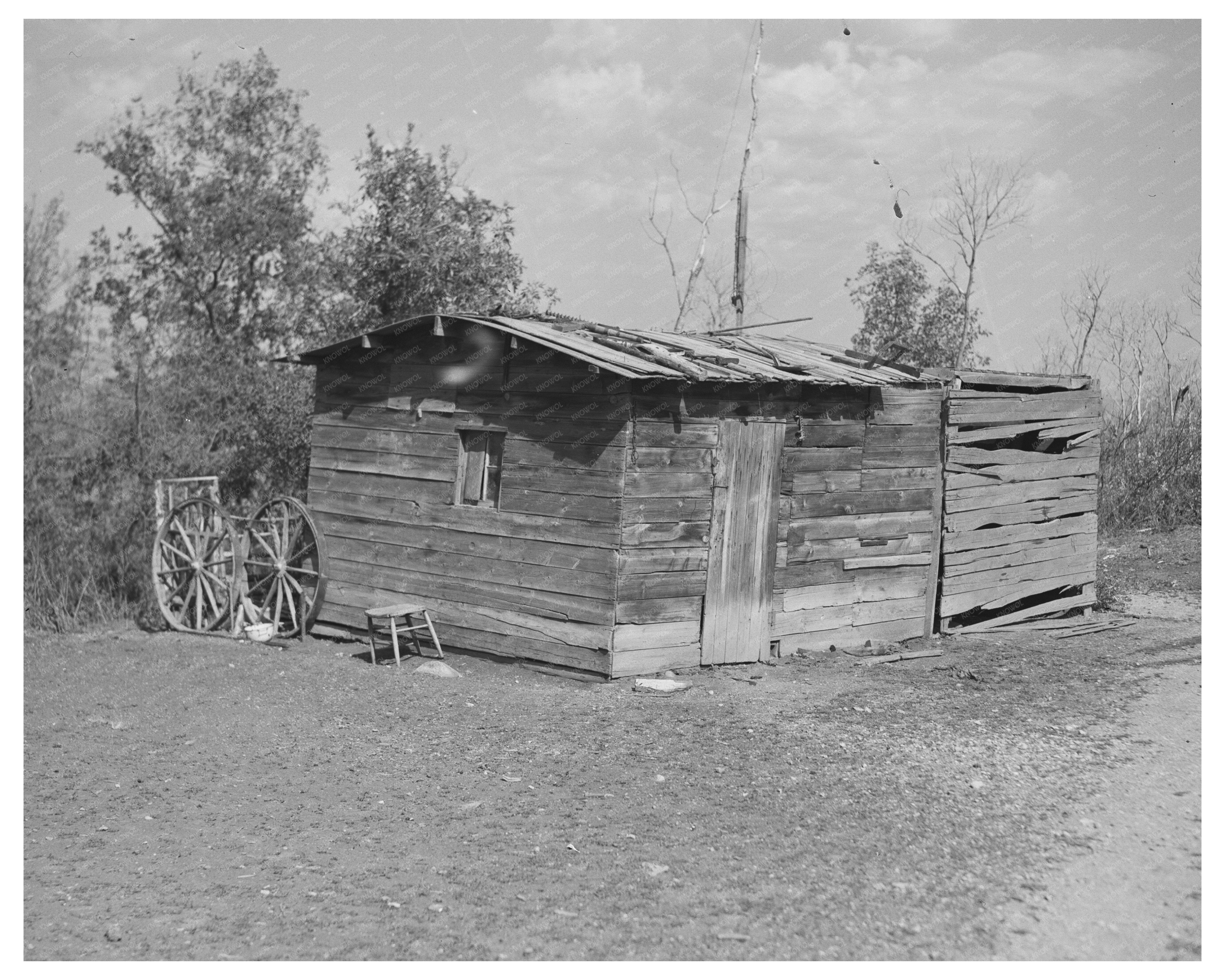Farm Building in Drought Stricken Williams County 1937