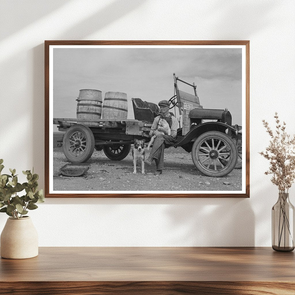Water Truck in Drought-Affected North Dakota 1937