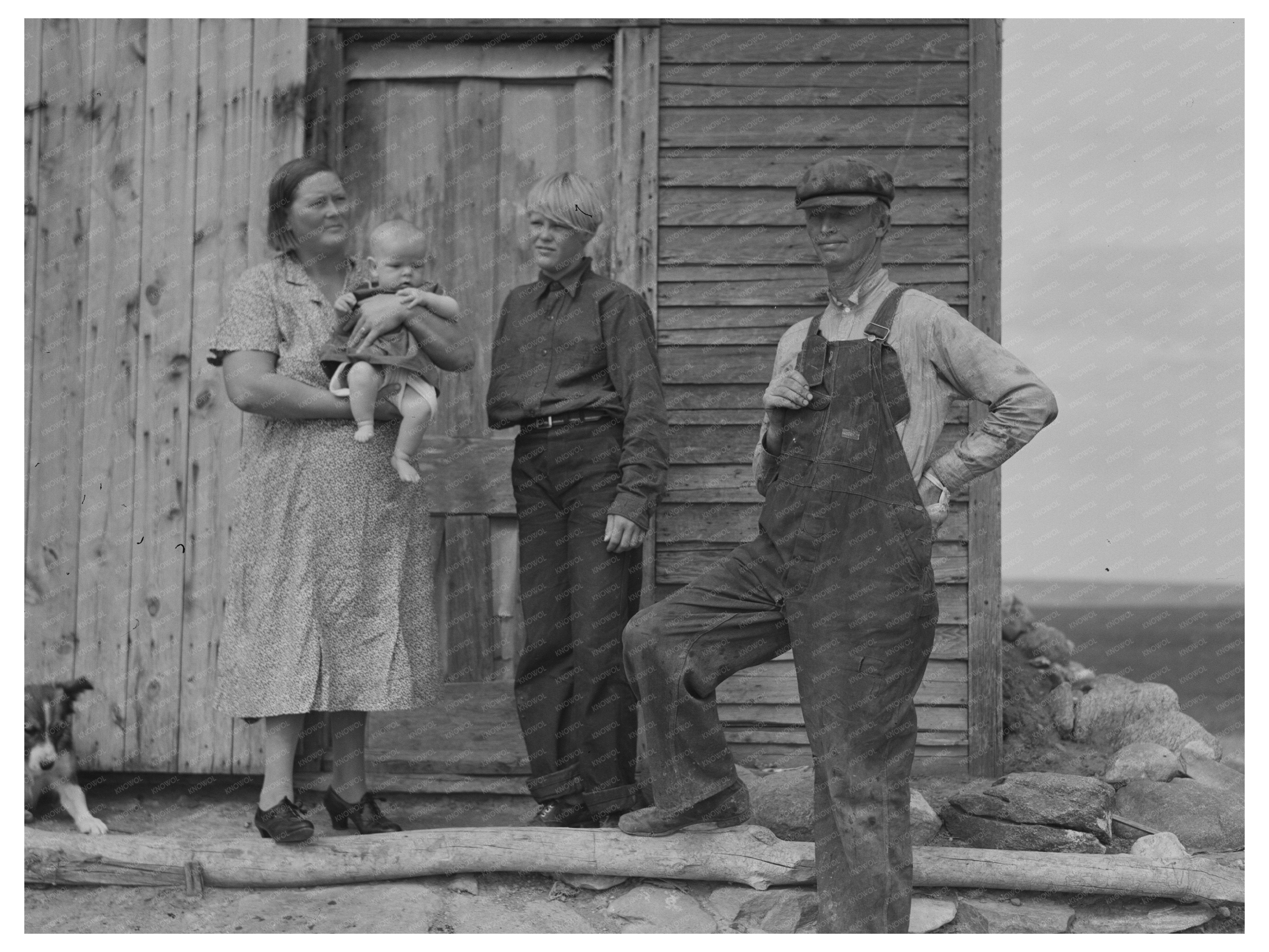 Herman Gerling Family in Wheelock North Dakota 1937
