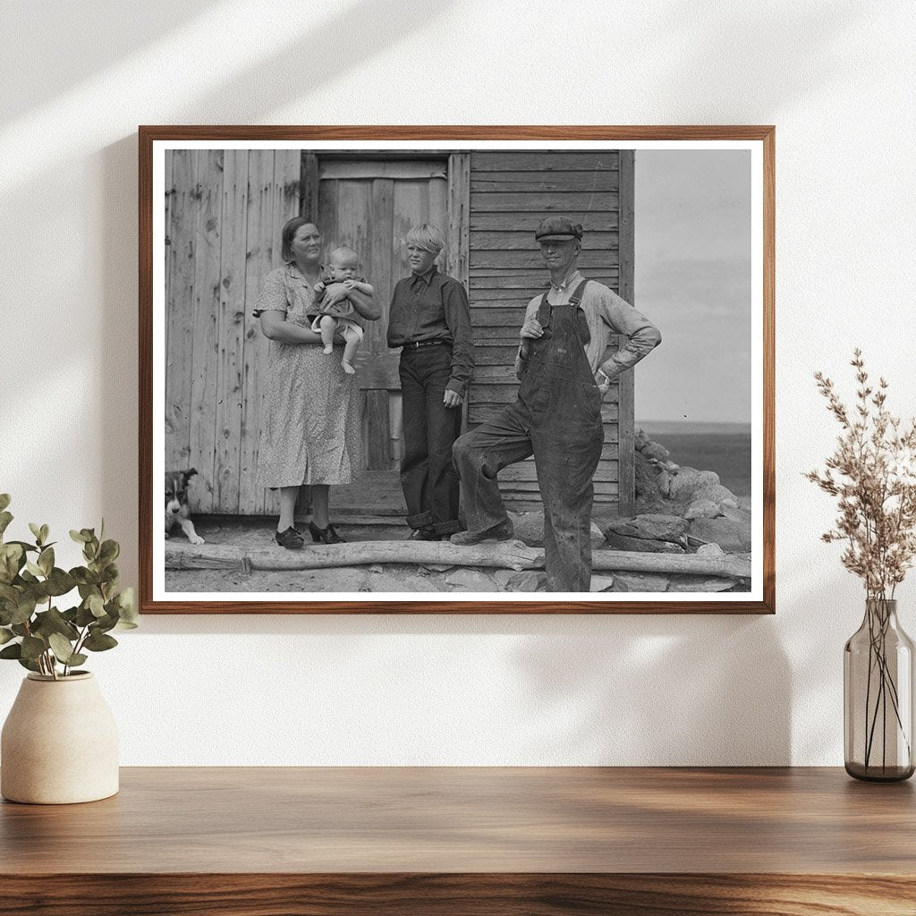 Herman Gerling Family in Wheelock North Dakota 1937