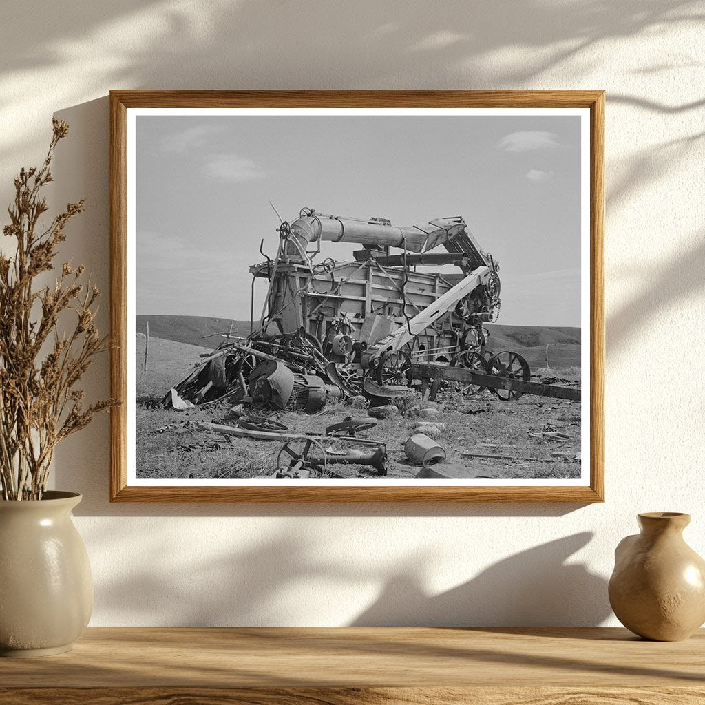Vintage Threshing Machine on Gerlings Farm 1937