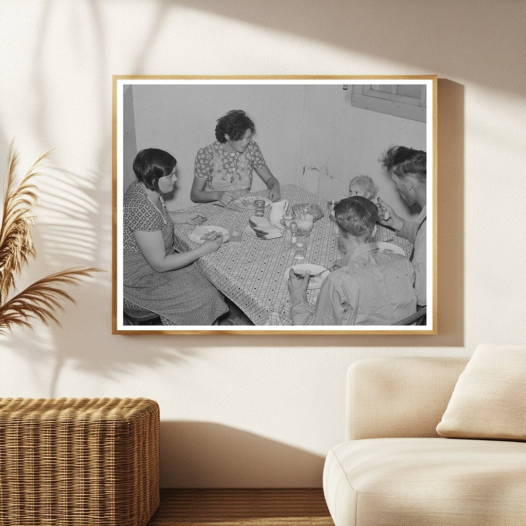 Family Meal in Williams County North Dakota 1937